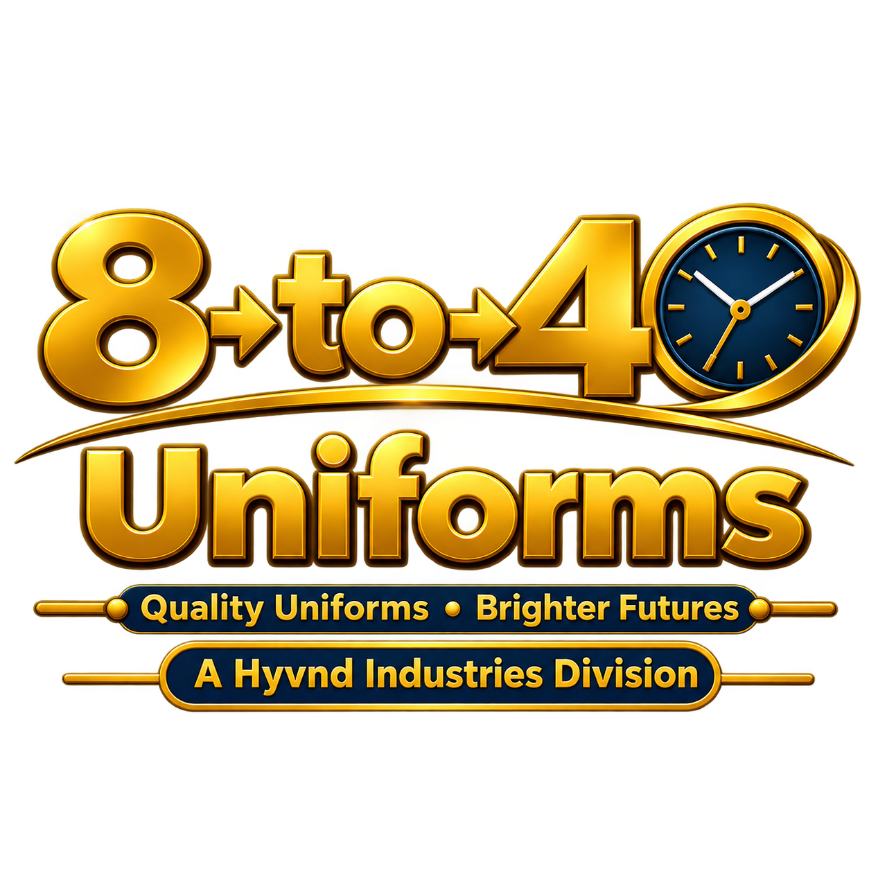 8 to 4 Uniforms logo