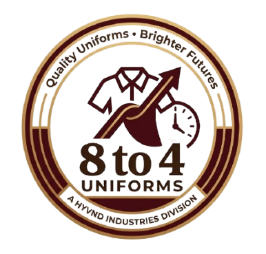 8 to 4 Uniforms logo